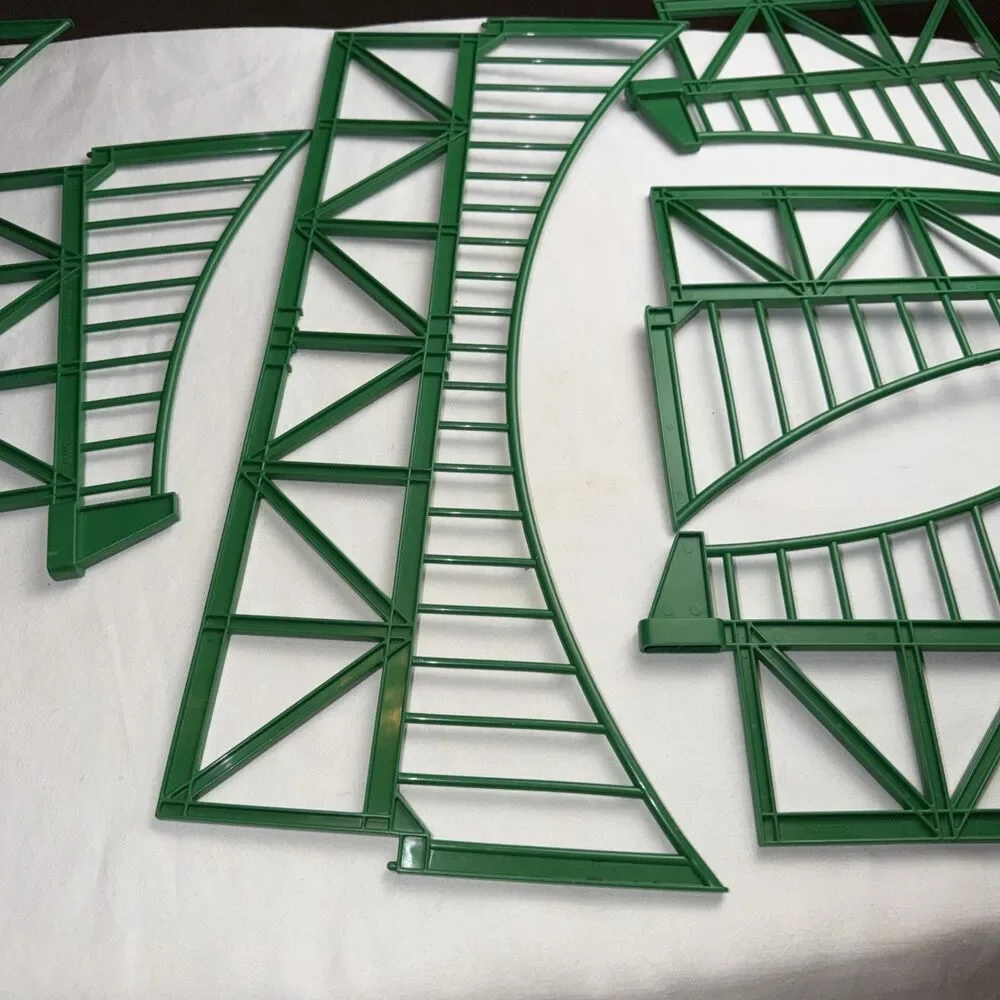 TOMY Thomas and Friends Green Suspension Bridge Replacement Tracks Lot Of 6 2004